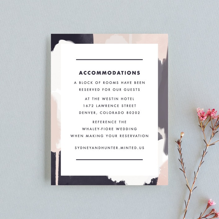 "Artistic Union" - Direction Cards in Indigo by Brooke Chandler - Front