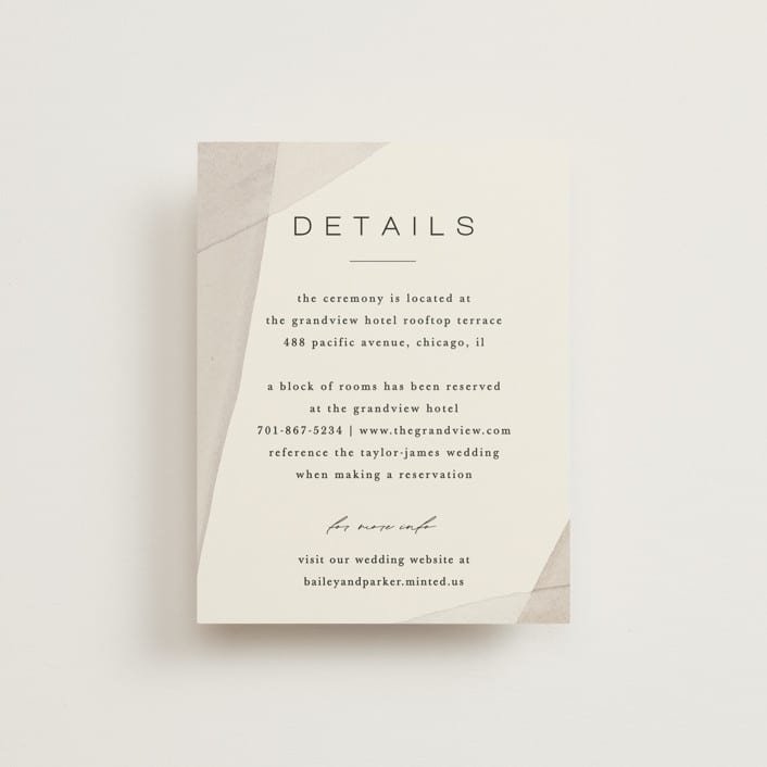 "Gossamer" - Direction Cards in Sandstone by Kate Ahn - Front