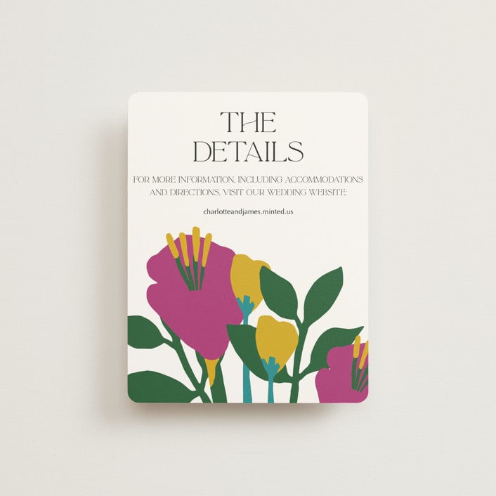 "To the max" - Direction Cards in Garden by Inkblot Design - Front