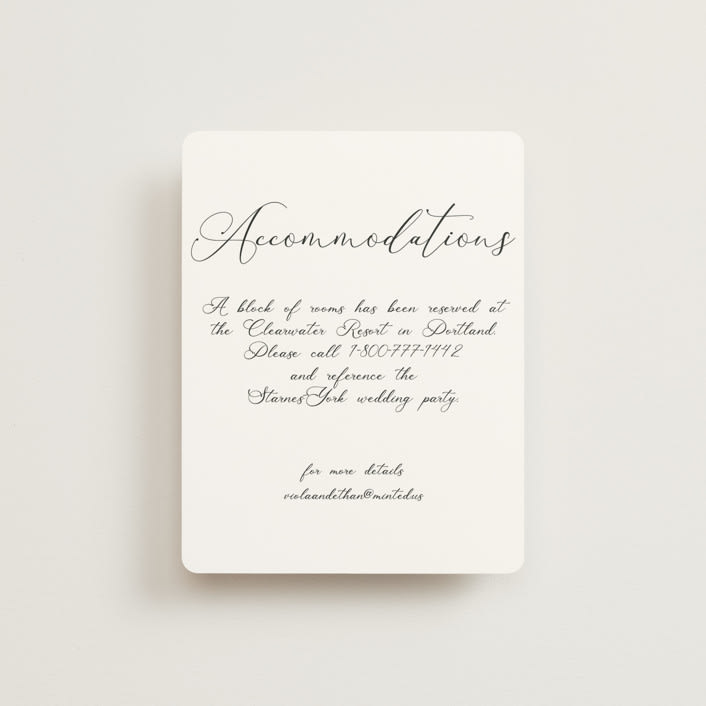"Poem" - Direction Cards in Snow by Maja Cunningham - Front