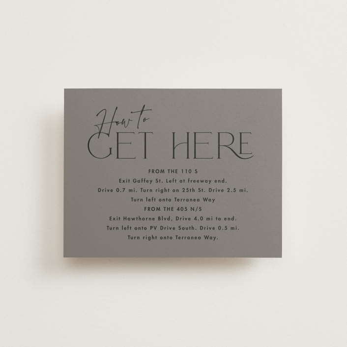 "The Ultimate After Party" - Direction Cards in Fog by Becky Nimoy - Front