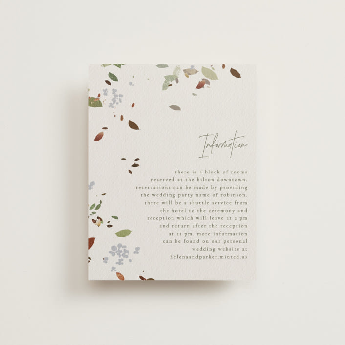"Fall Flurry" - Direction Cards in Fall by Grace Kreinbrink - Front