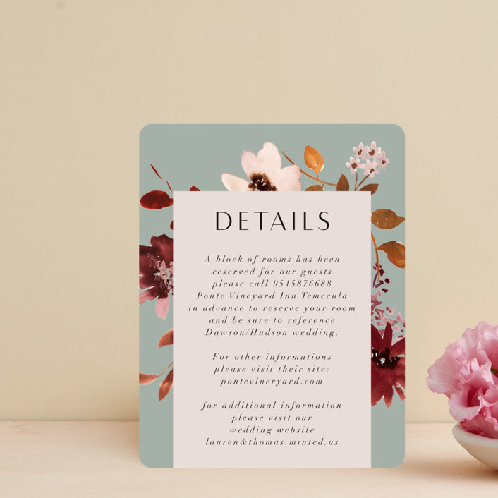 "Serenata" - Direction Cards in Sage by Petra Kern - Front