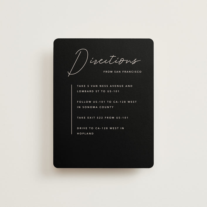 "Aesthetic" - Direction Cards in Blush by Liz Conley - Front