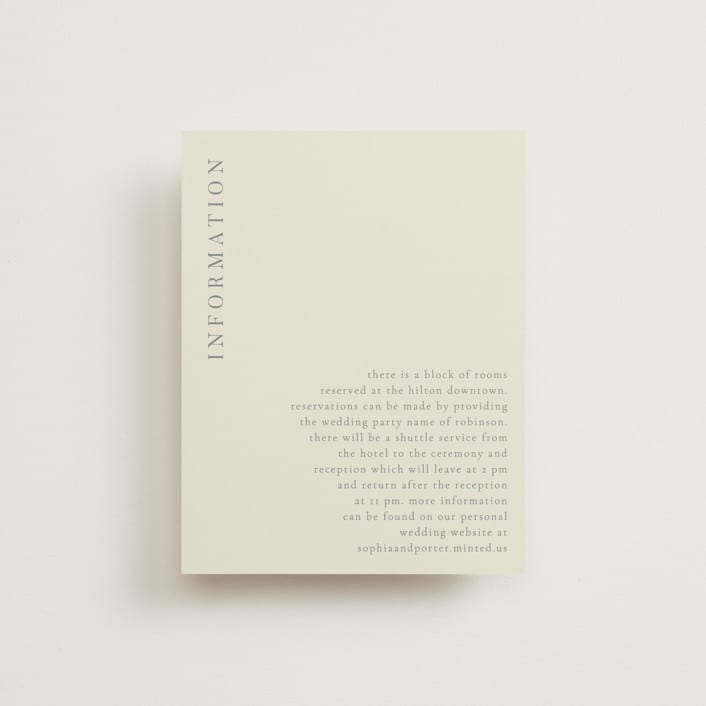 "Spring Dash" - Direction Cards in Pewter by Grace Kreinbrink - Front