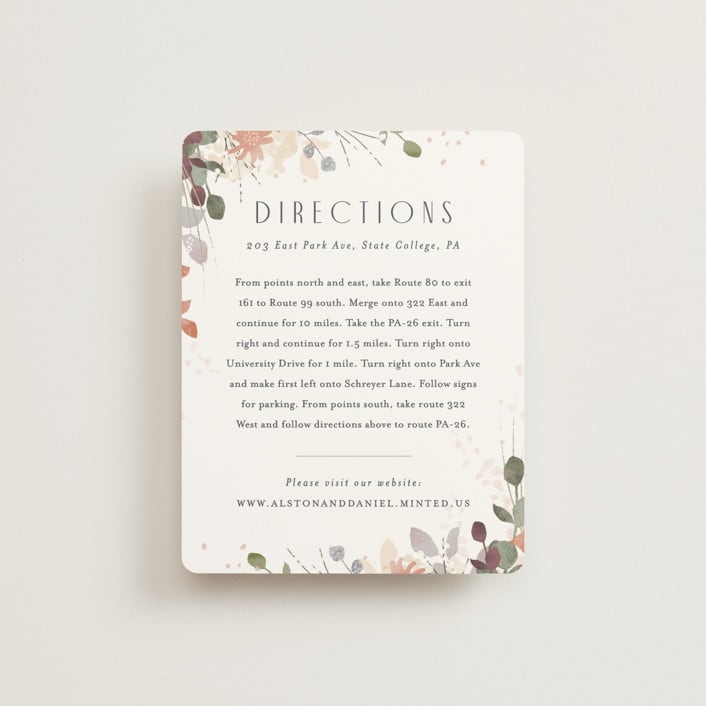"Golden Hour" - Direction Cards in Water Lily by Jennifer Wick - Front