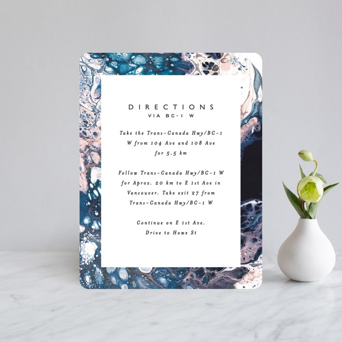 "swirl" - Direction Cards in Celestial by Alethea and Ruth - Front