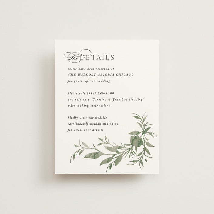"Carolina" - Direction Cards in Meadow by Melanie Kosuge - Front