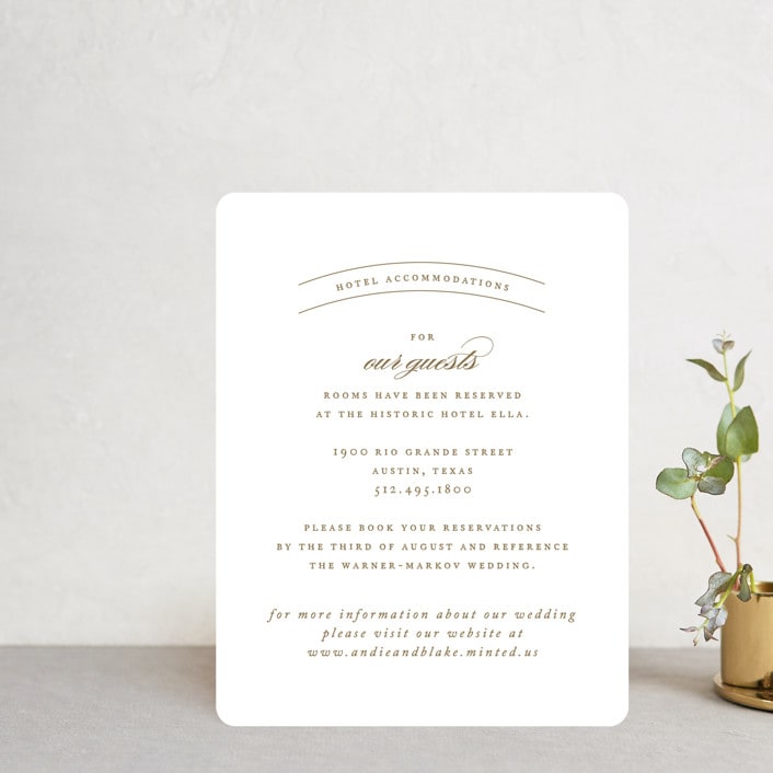 "divine" - Direction Cards in Gilded Gold by Jennifer Postorino - Front
