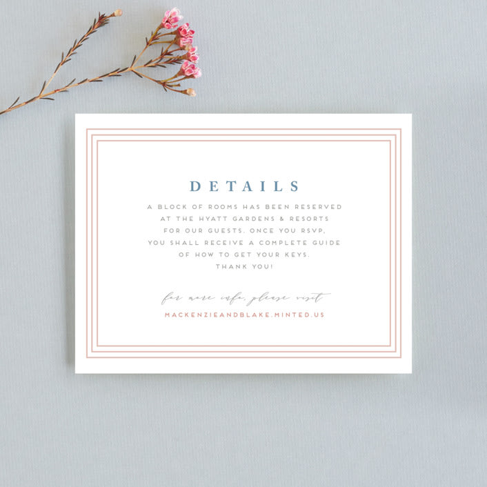 "cicogne" - Direction Cards in Cornflower by chocomocacino - Front