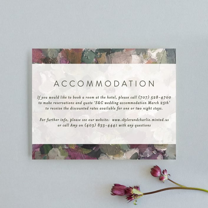 "Gardener's Palette" - Direction Cards in Garden by Phrosné Barwood - Front