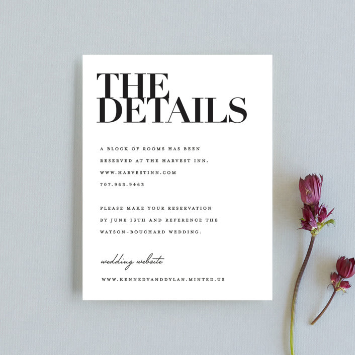 "The Minimalist" - Direction Cards in Pearl by Kelly Schmidt - Front
