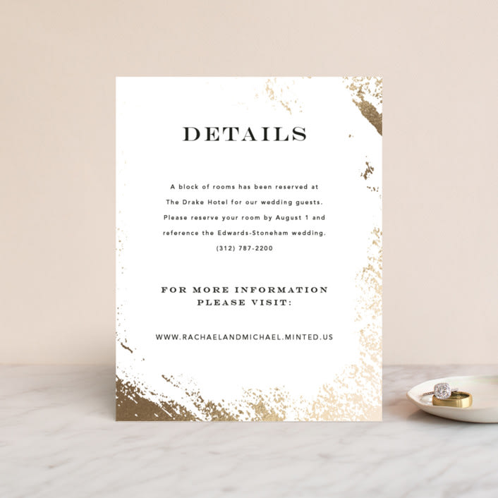 "Edgy Charm" - Direction Cards in Ivory by Kimberly FitzSimons - Front