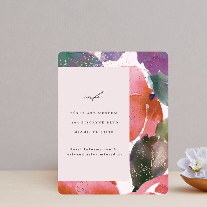 "Blossoms" - Direction Cards in Blush by Lori Wemple - Front