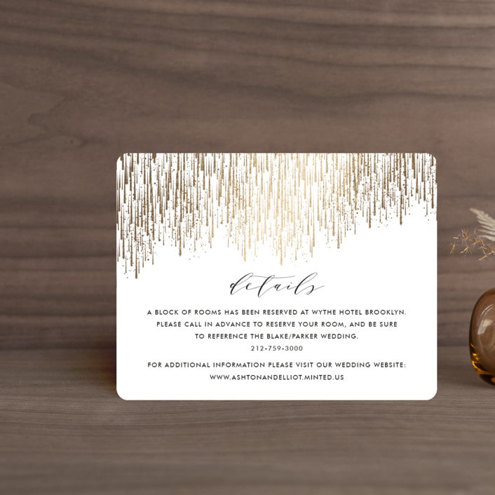 "Sparkle + Shine" - Direction Cards in Golden by Kristie Kern - Front