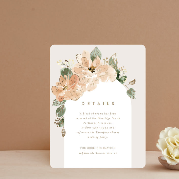 "Bloom" - Direction Cards in Tea by Leah Bisch - Front