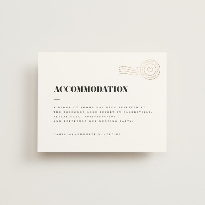 "Golden Stamp" - Direction Cards in Snow by FRANI - Front
