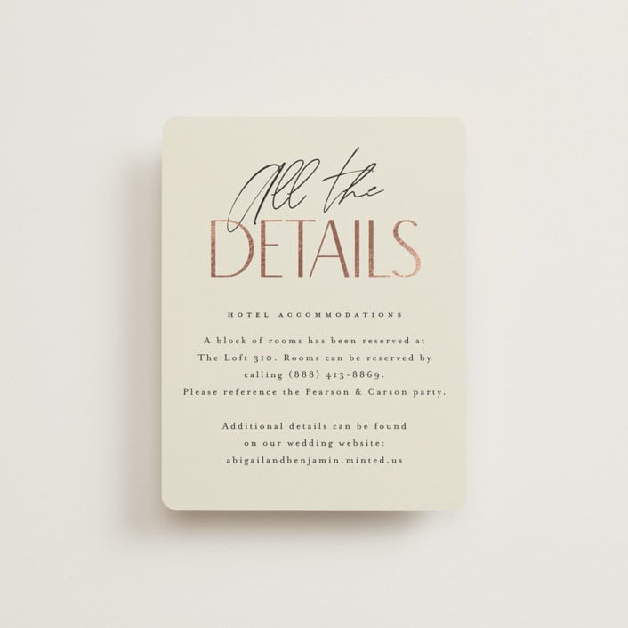 "Together" - Direction Cards in Cream Puff by Pixel and Hank - Front