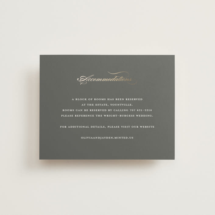 "raffiné" - Direction Cards in Obsidian by Benita Crandall - Front