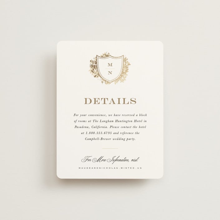 "Heritage" - Direction Cards in Honeysuckle by Leah Bisch - Front