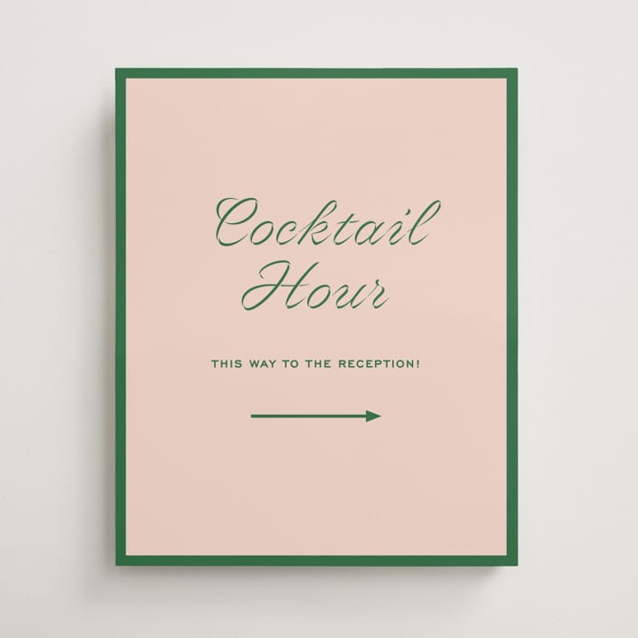 "cotillion" - Direction Signs in Peach by Megan Davis - Front