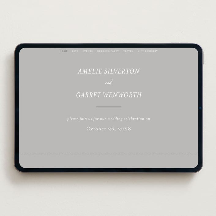 "cantuccini" - Wedding Website in Moon by chocomocacino - Desktop Design