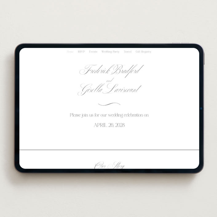 "toulomotiri" - Wedding Website in Sugar by chocomocacino - Desktop Design