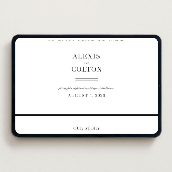 "Charming" - Wedding Website in Pearl by AK Graphics - Desktop Design