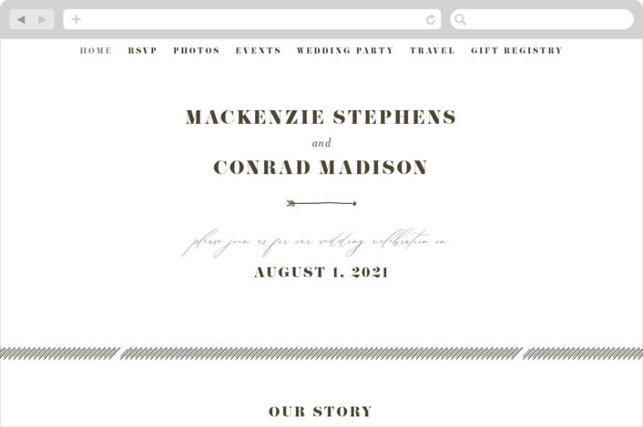 "torrone" - Wedding Website in Cedar by chocomocacino - Desktop Design