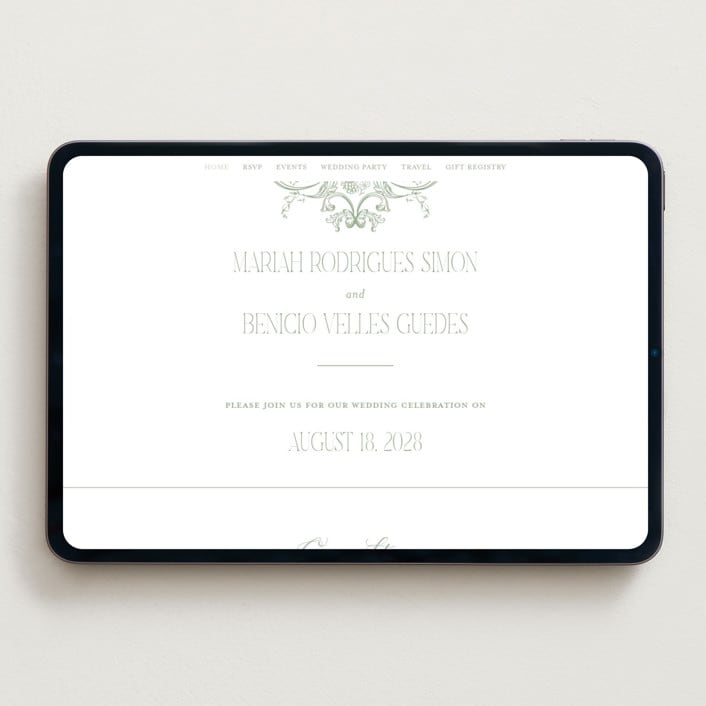 "Eternal Grace" - Wedding Website in Leaf by Sherley Ferreira - Desktop Design