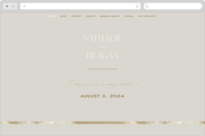 "oval" - Wedding Website in Natural by Leah Bisch - Desktop Design