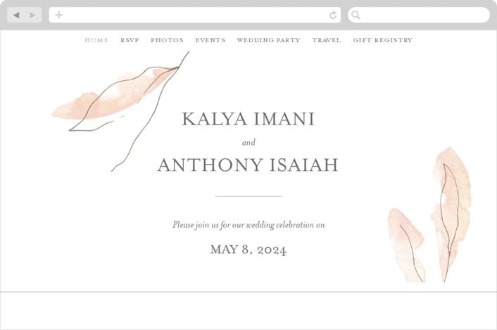 "Autumn Euphoria" - Wedding Website in Autumn Kiss by Design Lotus - Desktop Design