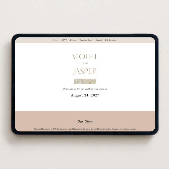 "english garden" - Wedding Website in Daffodil by Lindsay Megahed - Desktop Design