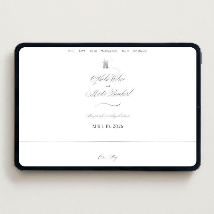 "Disney's Cinderella Castle" - Wedding Website in Magic by Kelly Schmidt - Desktop Design