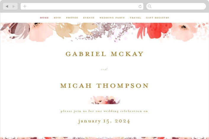 "autumn fest" - Wedding Website in Autumn by Phrosné Barwood - Desktop Design