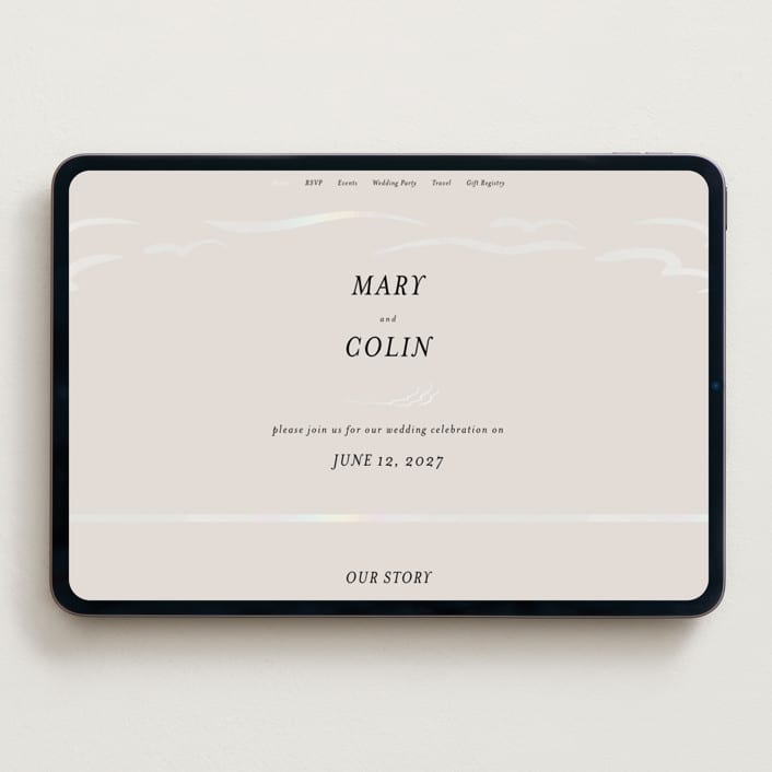 "Kumamoto" - Wedding Website in Pearl by Ani Somi - Desktop Design