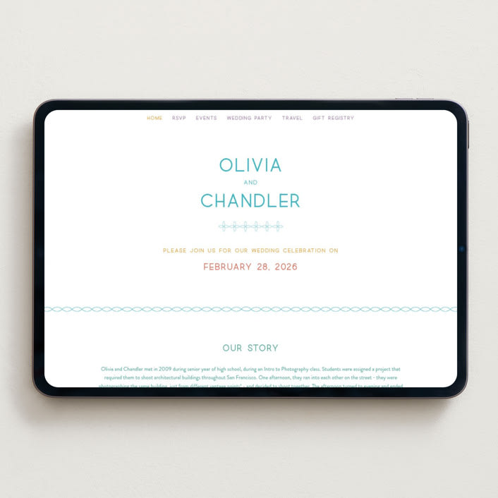"rainbow 2.0" - Wedding Website in Light Hearted by Deborah Chou - Desktop Design