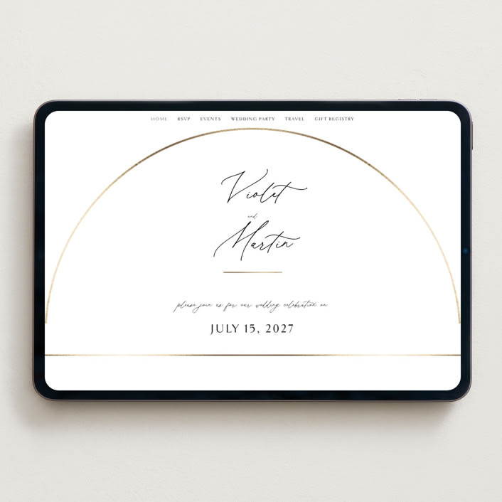"Encircled Love" - Wedding Website in Silk by Kelly Schmidt - Desktop Design