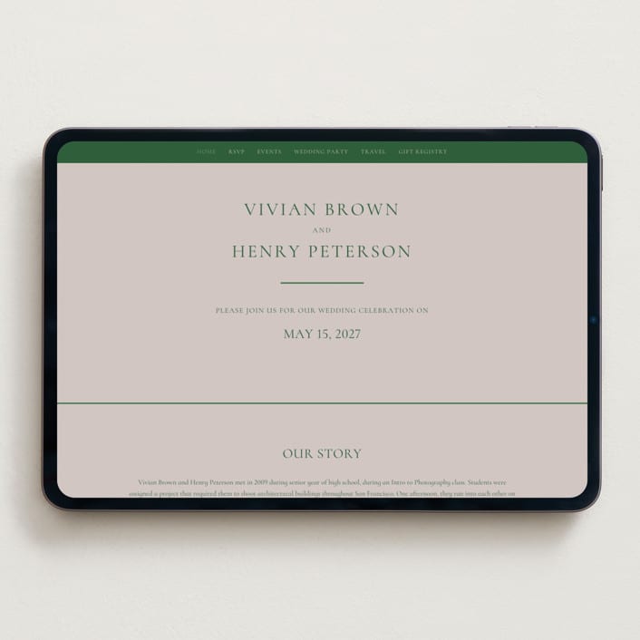 "wellness" - Wedding Website in Vineyard by Sumak Studio - Desktop Design