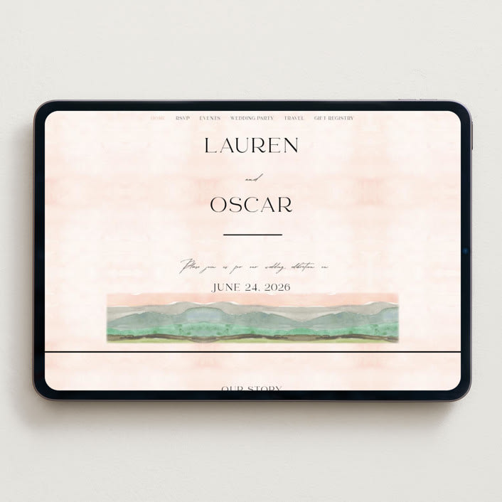 "Countryside" - Wedding Website in Northern by Pixel and Hank - Desktop Design
