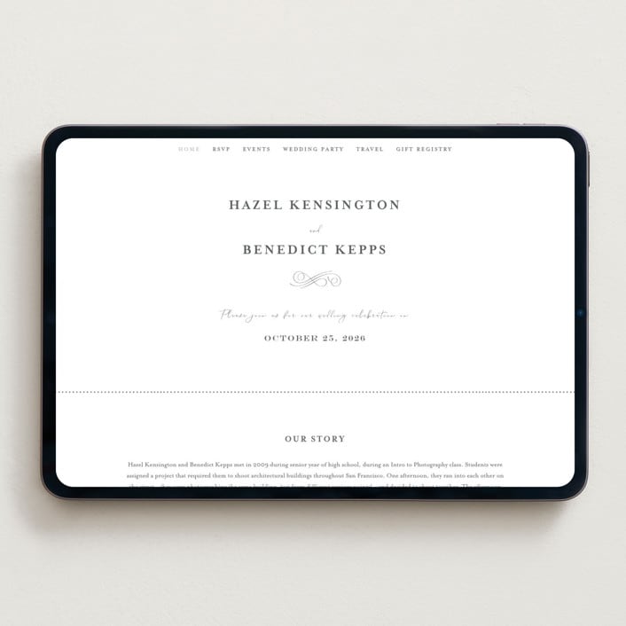 "scamorza" - Wedding Website in Pearl by chocomocacino - Desktop Design