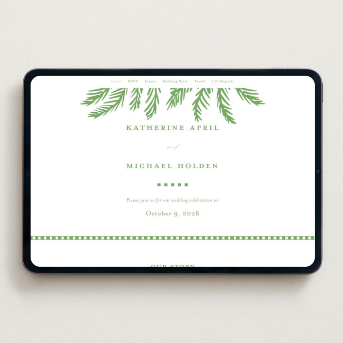 "Iconic" - Wedding Website in Pear by Creo Study - Desktop Design