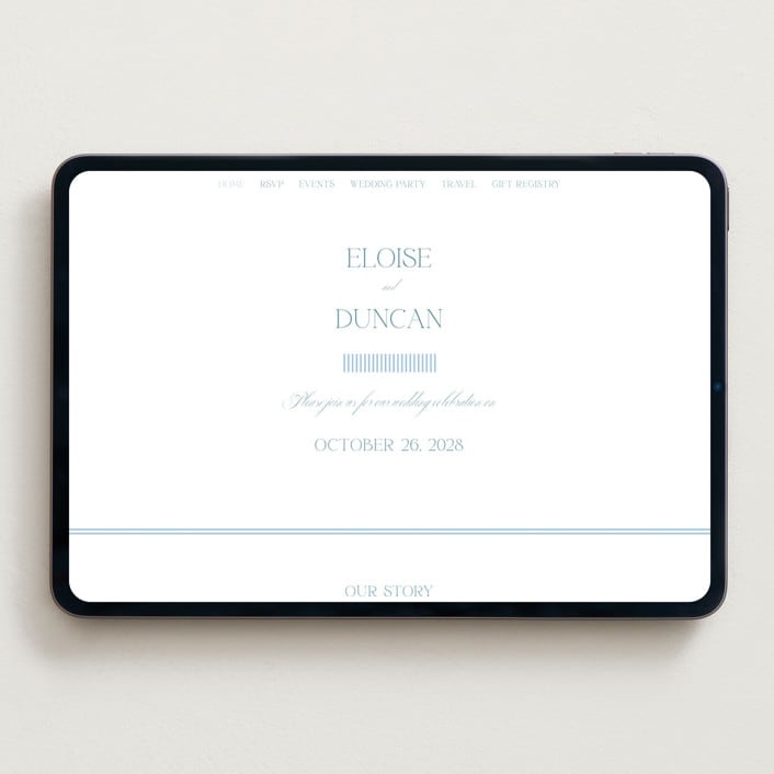 "ricciarelli" - Wedding Website in Denim by chocomocacino - Desktop Design