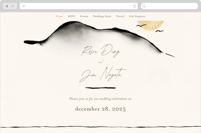 "ataraxia" - Wedding Website in Ivory by Anastasia Makarova - Desktop Design
