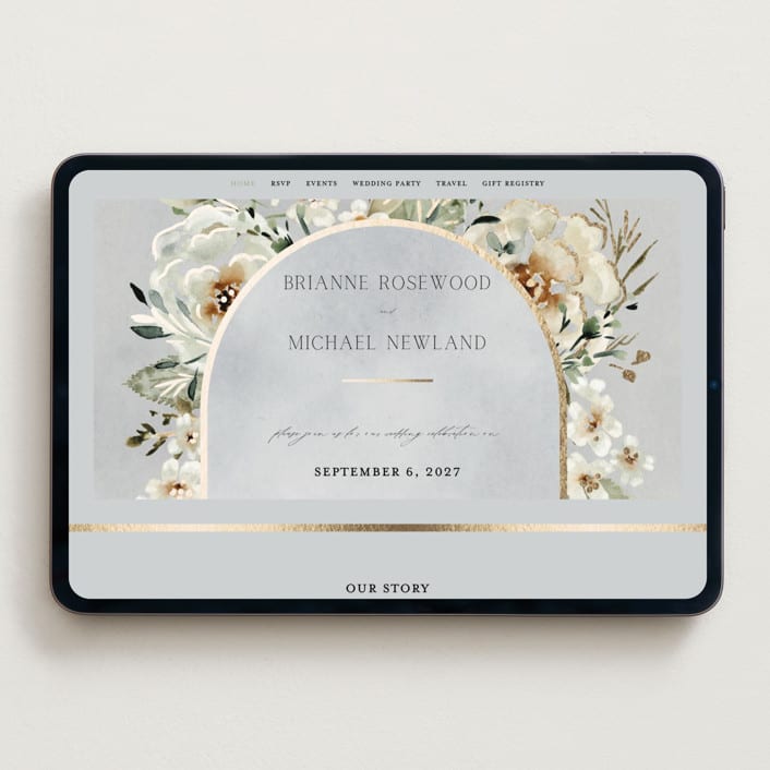 "Love Song" - Wedding Website in Meadow by Petra Kern - Desktop Design