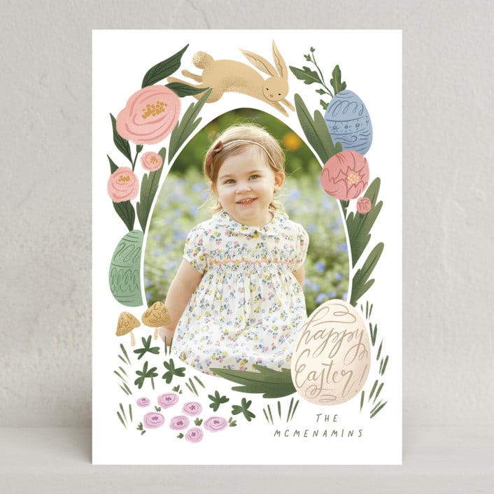 "Garden Eggs" - Easter Photo Cards in Garden by Grae - Front