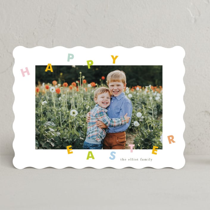 "Easter Hop" - Easter Photo Cards in Bunny by Baumbirdy - Front