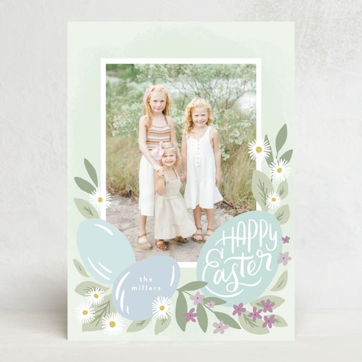 "Easter Blossoms" - Easter Photo Cards in Meadow by Laura Hankins - Front