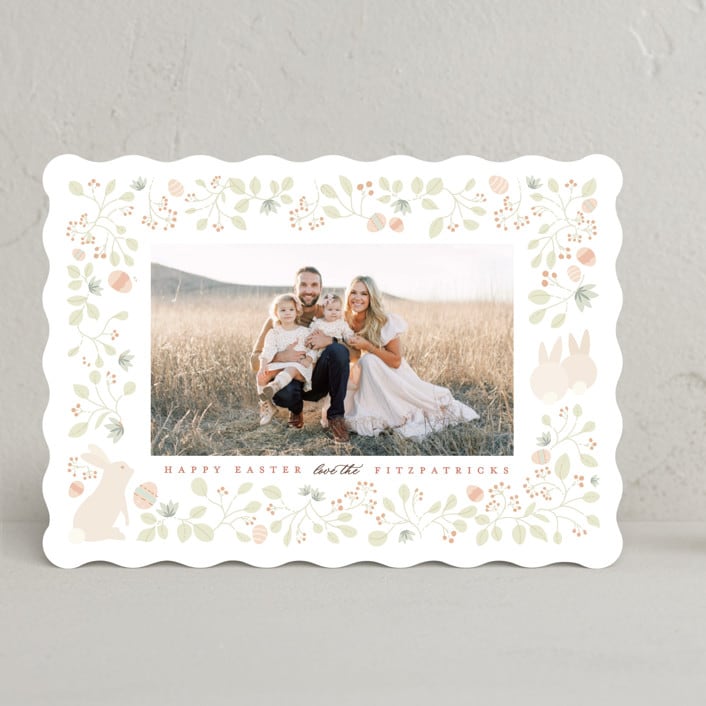 "Easter Garden" - Easter Photo Cards in Just Peachy by Kamala Nahas - Front