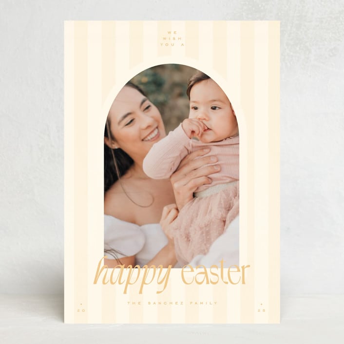 "stripes" - Easter Photo Cards in Sunshine by Blustery August - Front
